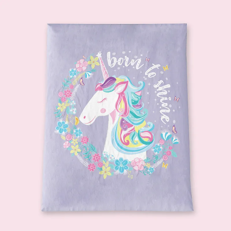 6 Piece Organic New Born Bed Set - Unicorn