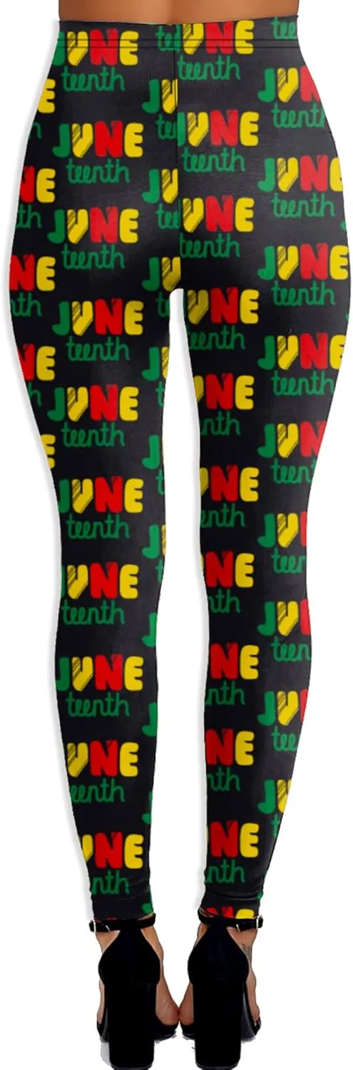 AOBUTE Womens Juneteenth Leggings LGBT Pride Legging Tights