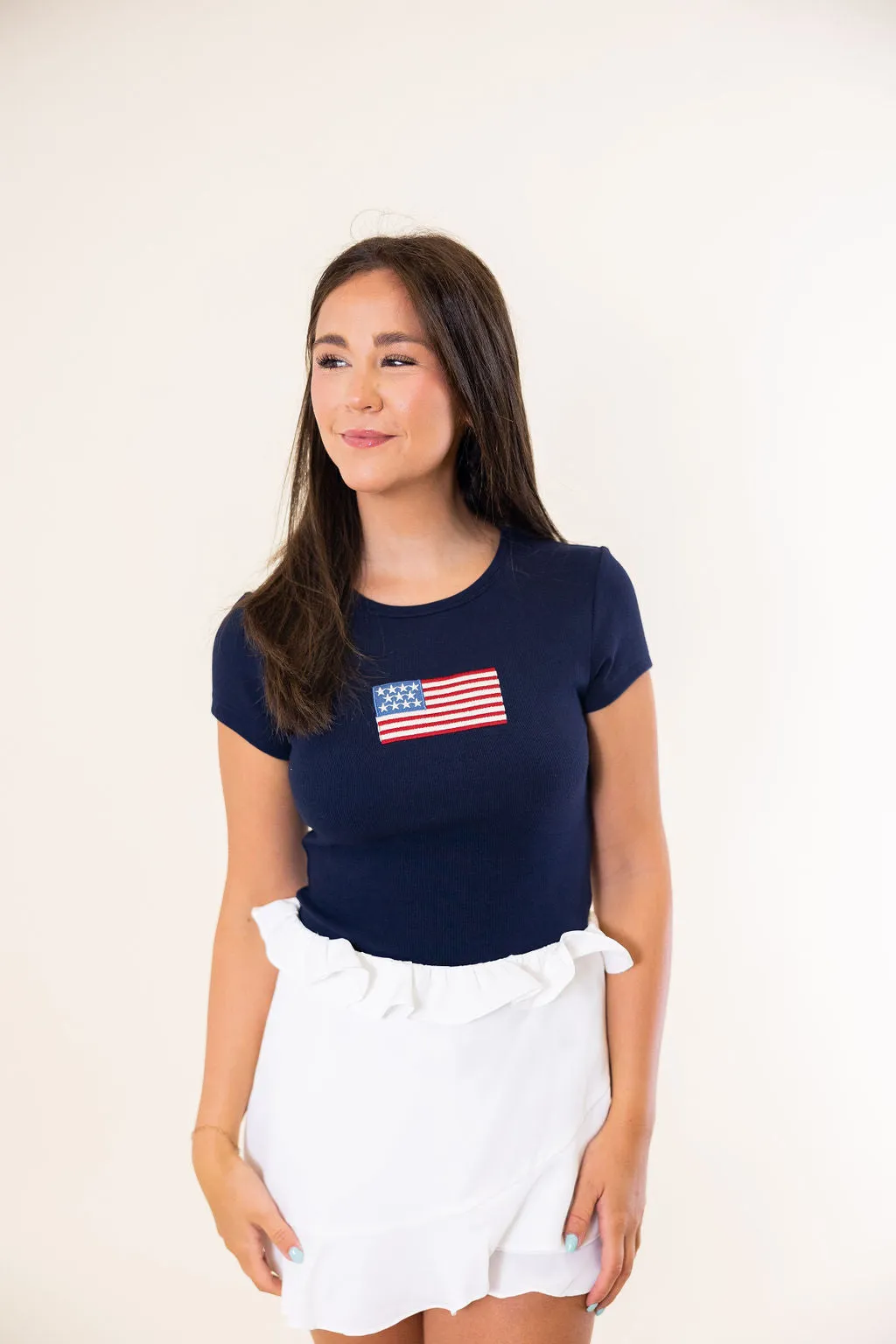 Asymmetric Ruffle Tiered Skort