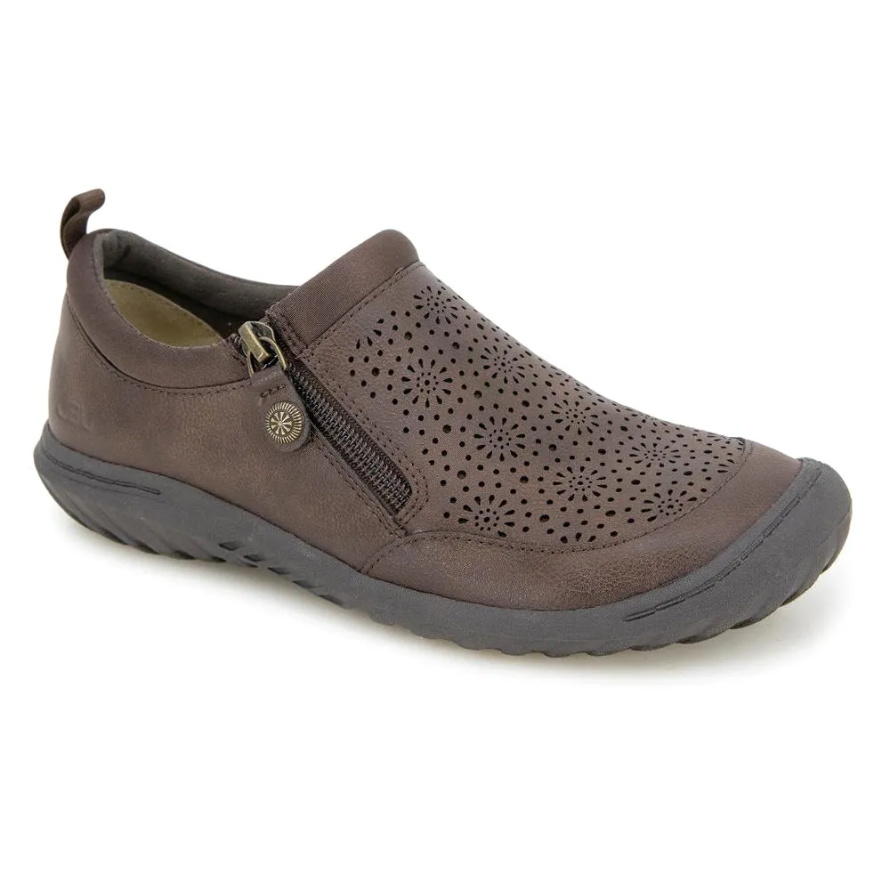 Avry Perforated Slip On Flats