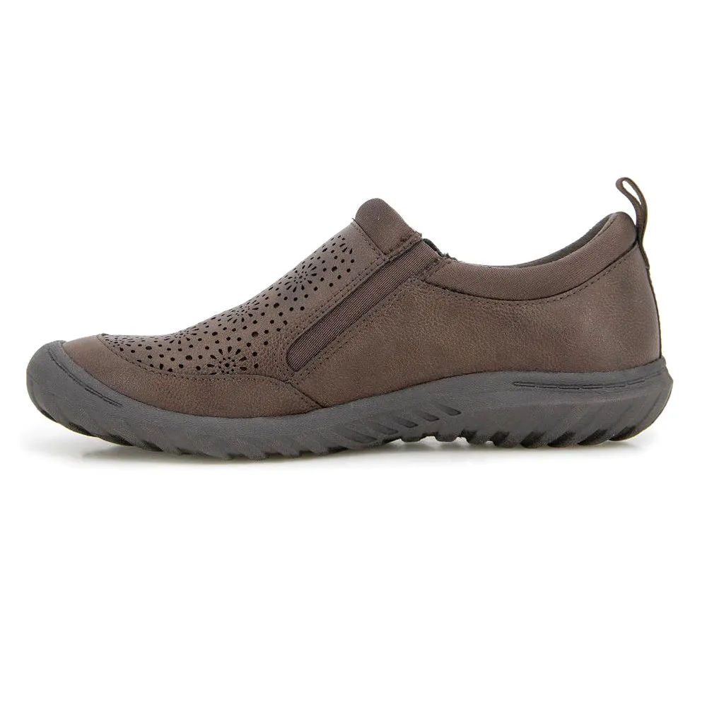 Avry Perforated Slip On Flats