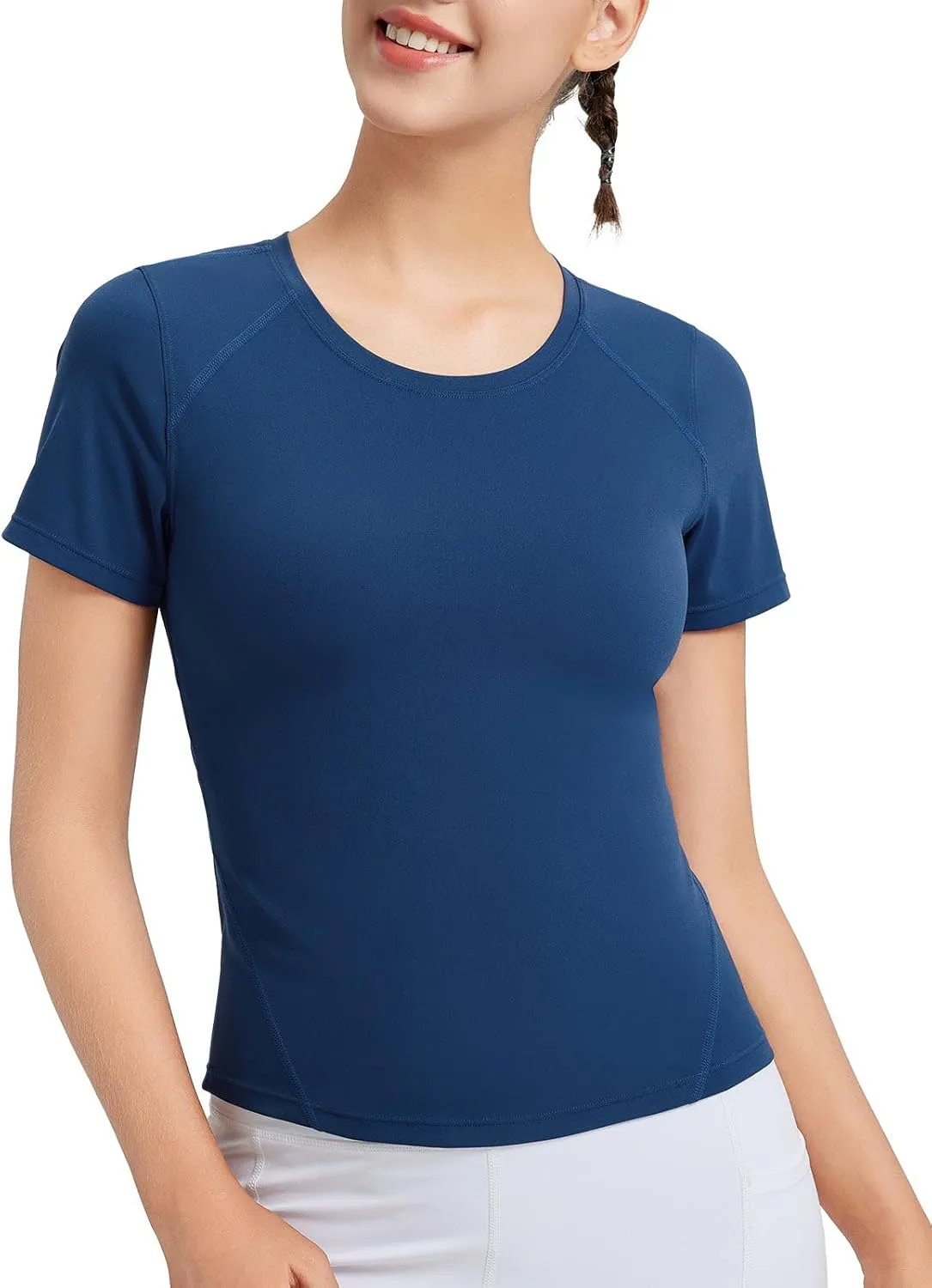 baleaf Women's Short Sleeve Workout Tops Yoga Shirts Stretchy Lightweight Athletic T-Shirts Gym Running Sports Tee