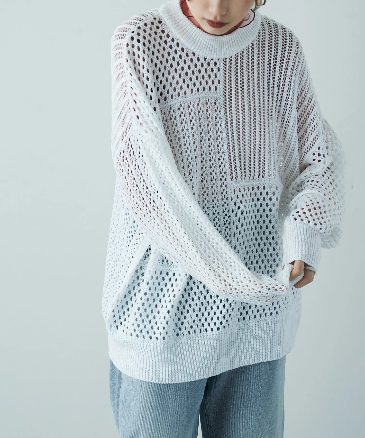 Blocking crochet knit