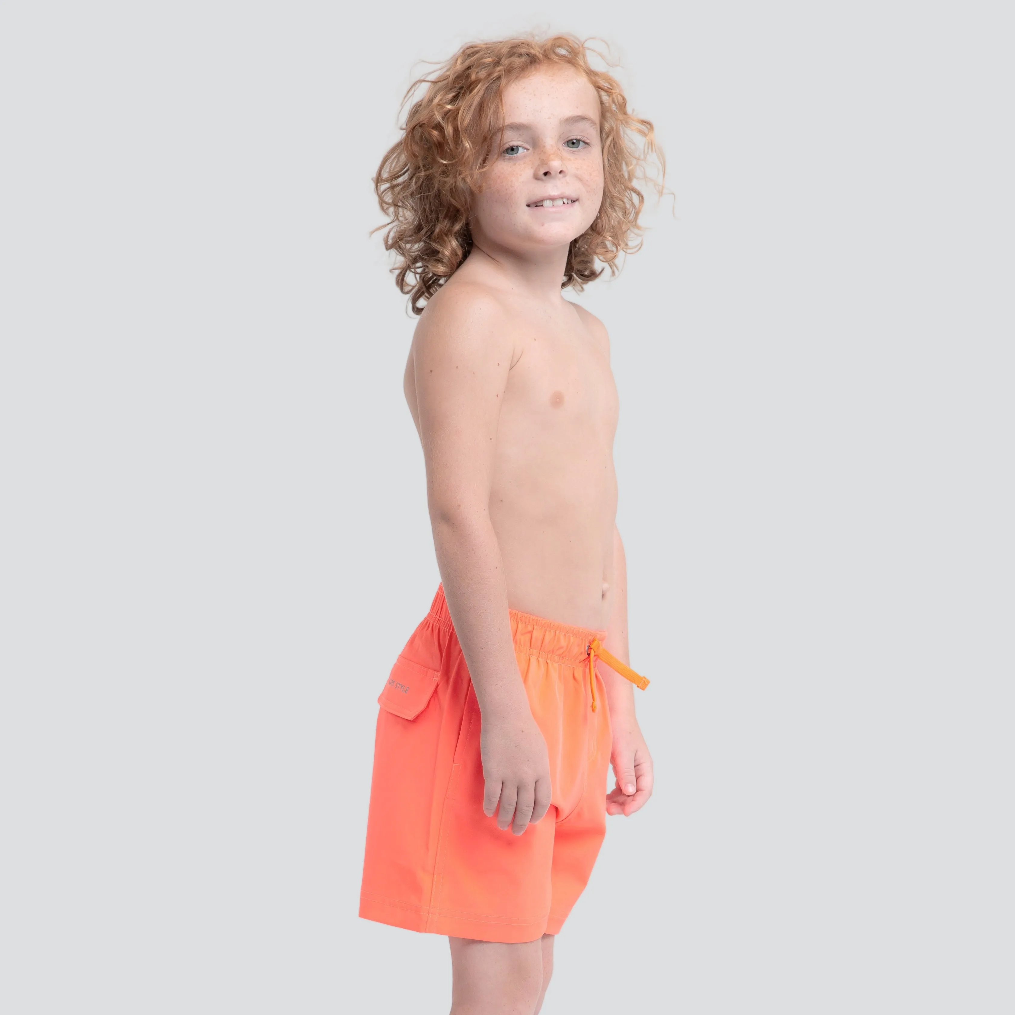 Boys' 4-Way Stretch Volley Swim Shorts