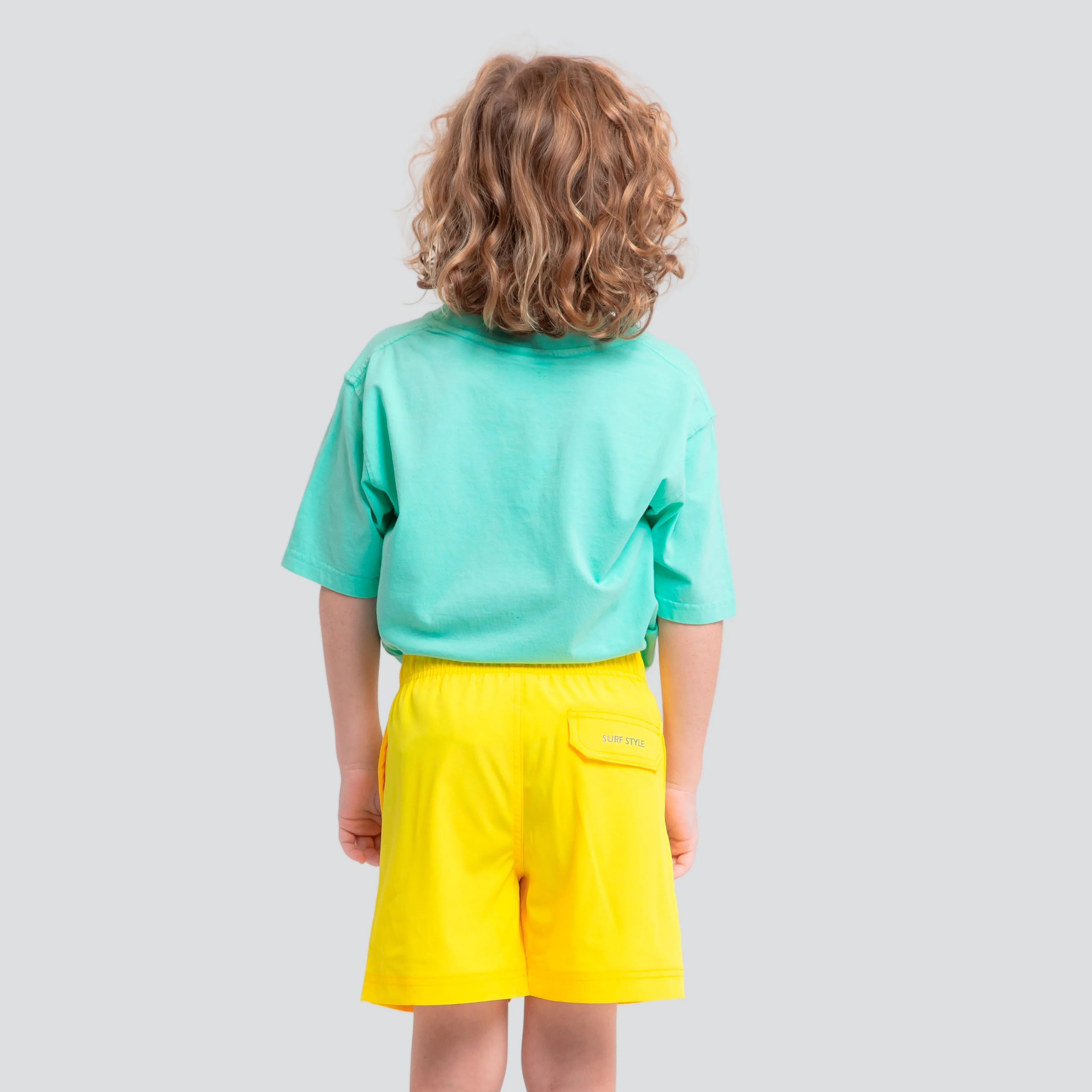 Boys' 4-Way Stretch Volley Swim Shorts