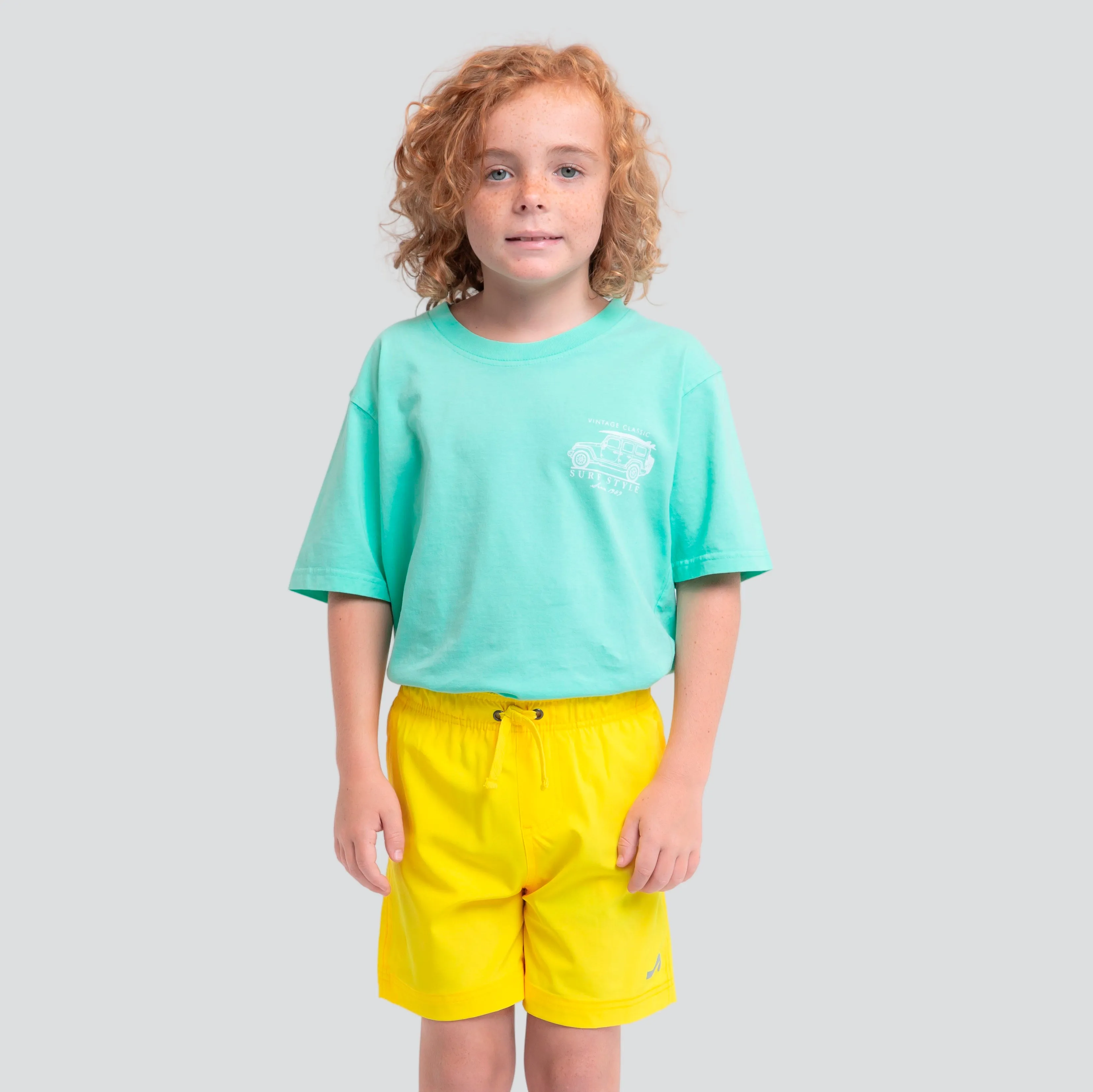 Boys' 4-Way Stretch Volley Swim Shorts