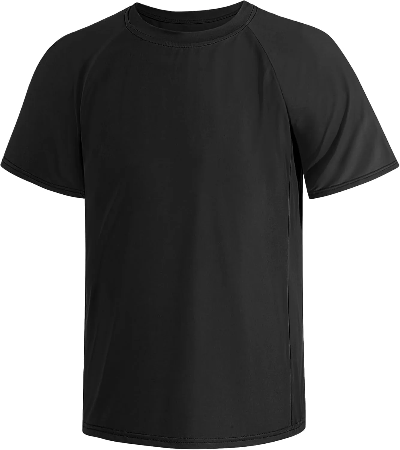 Boys Rash Guard Shirts Short Sleeve Quick Dry Swim Shirts UPF 50  for Kids Athletic