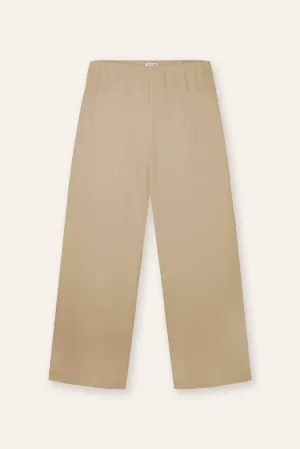 CADY wide-leg pants (Khaki)