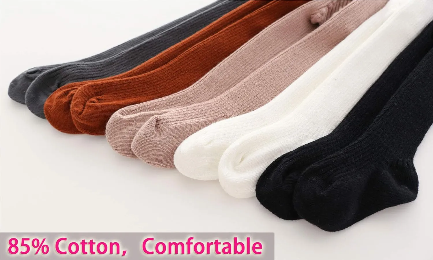 CECORC Baby Girls Tights Toddler Cable Knit Leggings Thick Cotton Infant Stockings Pantyhose 1-10T