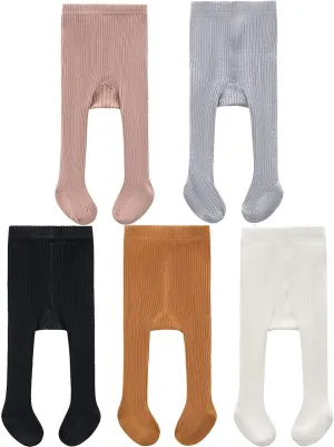 CECORC Baby Girls Tights Toddler Cable Knit Leggings Thick Cotton Infant Stockings Pantyhose 1-10T