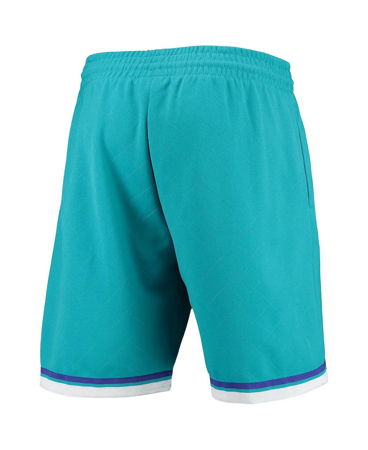 Charlotte Hornets 1992 Hardwood Classics 75th Anniversary Swingman Mitchell & Ness Men's Turquoise Shorts, Turquoise