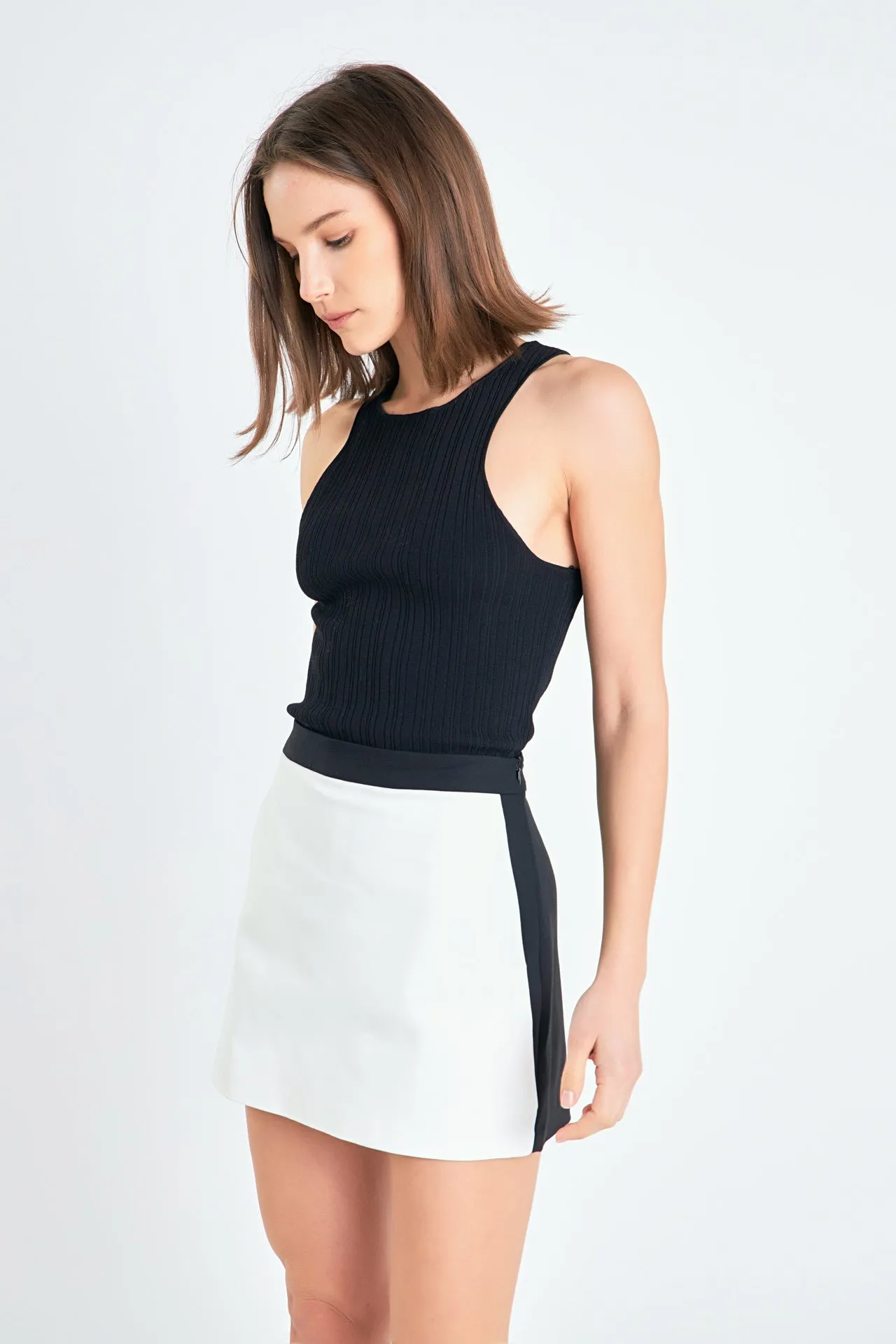 Color Block Skort