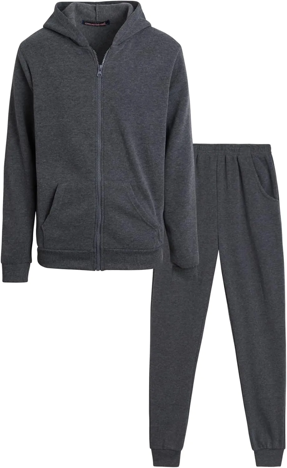 Coney Island Boys Active Tracksuit Set - 2 Piece Fleece Zip Up Hoodie Sweatshirt and Jogger Sweatpants for Boys (Sizes: 5-16)