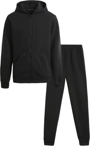 Coney Island Boys Active Tracksuit Set - 2 Piece Fleece Zip Up Hoodie Sweatshirt and Jogger Sweatpants for Boys (Sizes: 5-16)