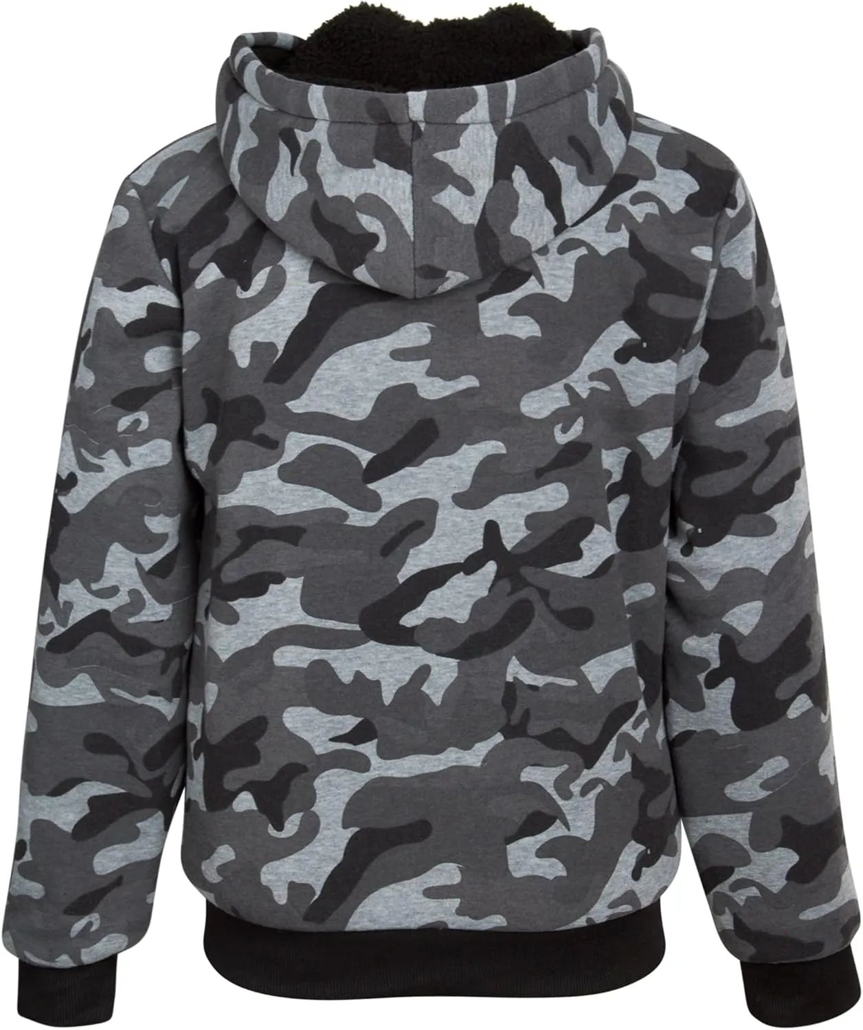 Coney Island Boys Sweatshirts - Cozy Warm Sherpa Lined Soft Fleece Zip Up Hoodie Sweatshirt for Boys (Sizes Run Small: 4-16)