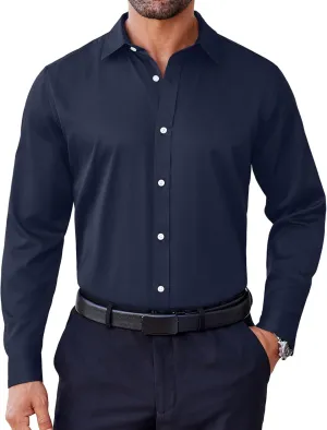 COOFANDY Mens Dress Shirt Long Sleeve Wrinkle Free Formal Shirts Business Casual Button Down Shirts