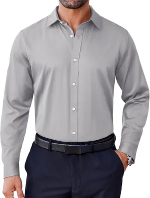 COOFANDY Mens Dress Shirt Long Sleeve Wrinkle Free Formal Shirts Business Casual Button Down Shirts