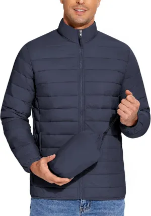 COOFANDY Mens Puffer Jacket Packable Lightweight Jackets Winter Coat Windproof Zipper Down Jacket
