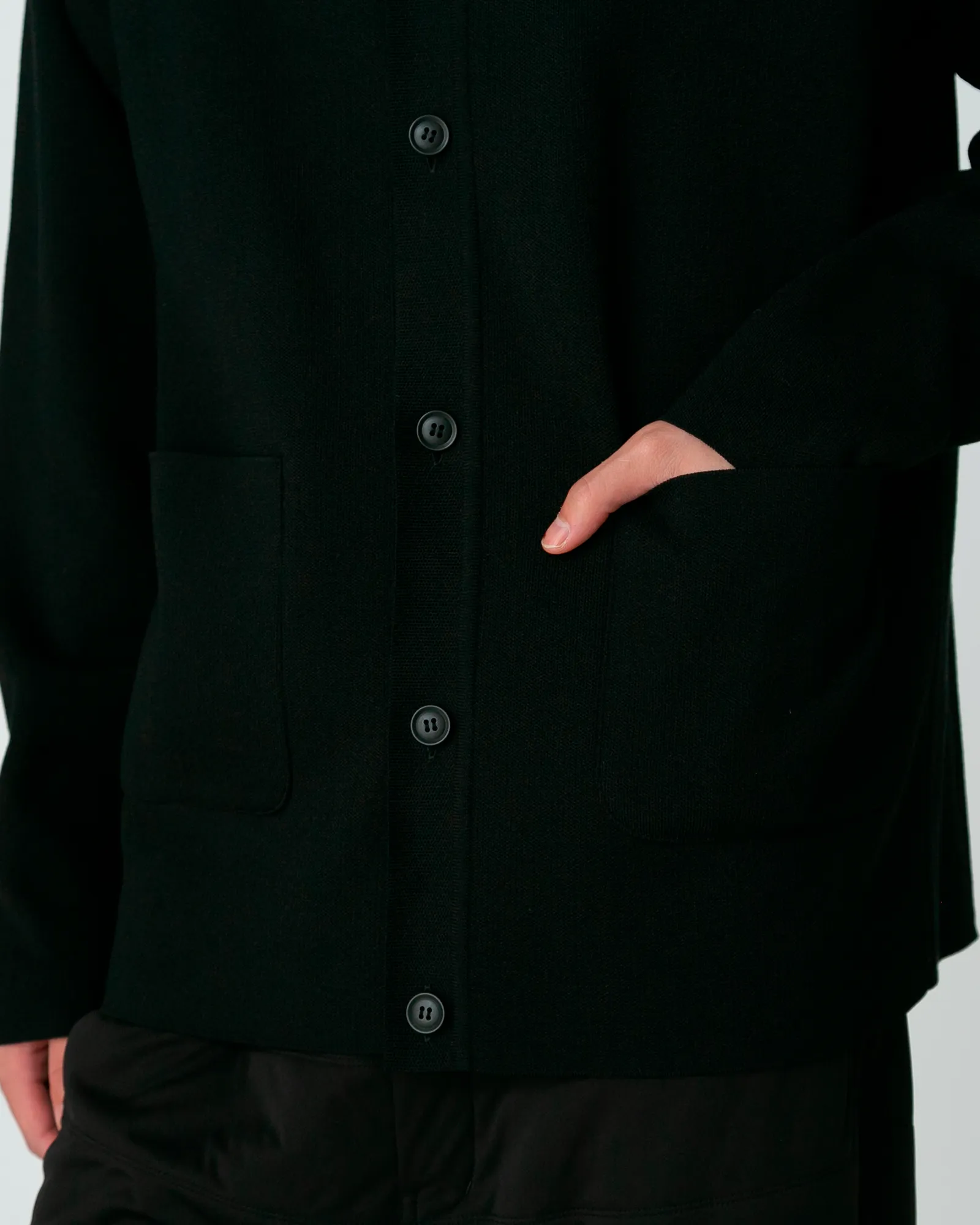 Co/Pe Knit Cardigan