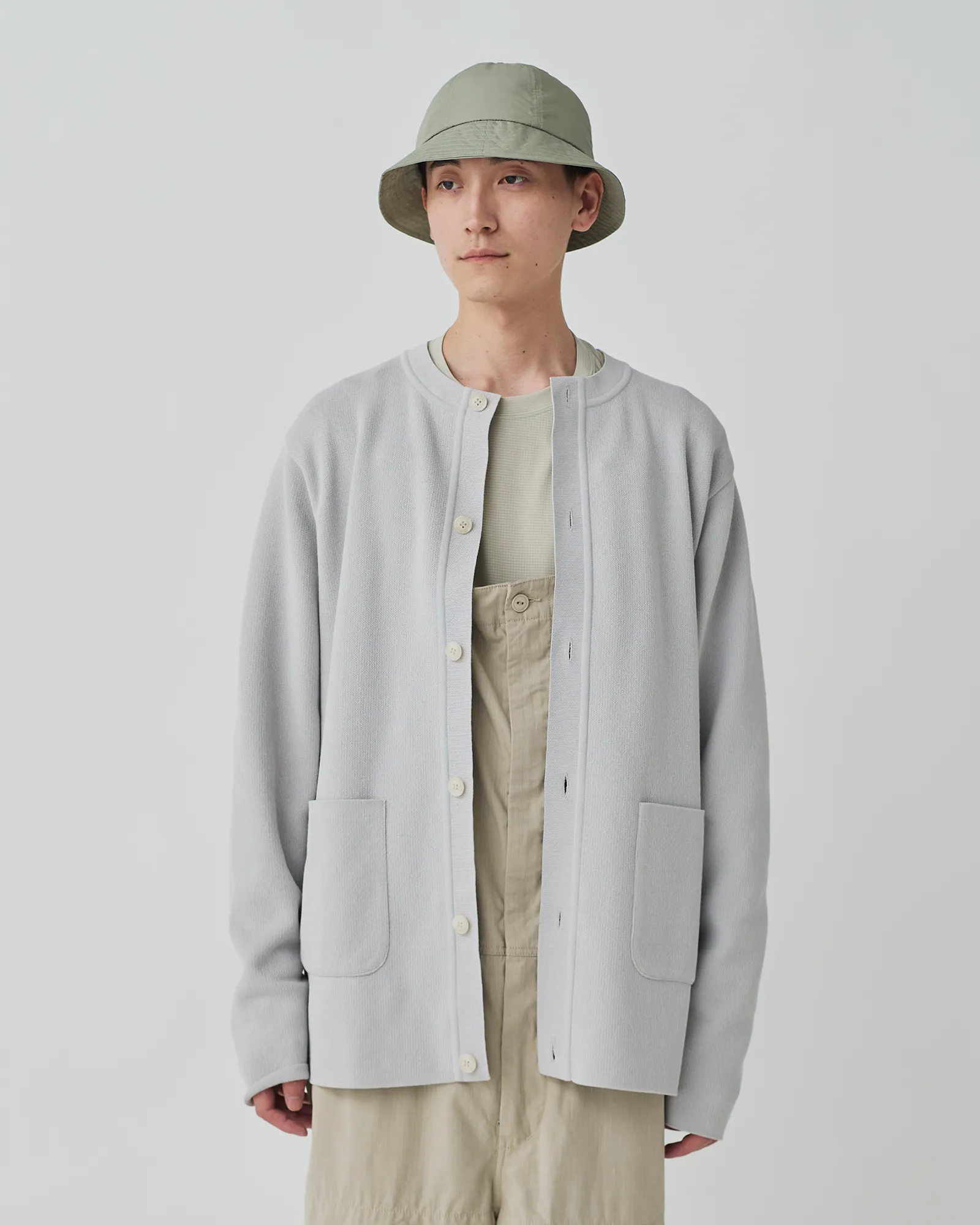 Co/Pe Knit Cardigan