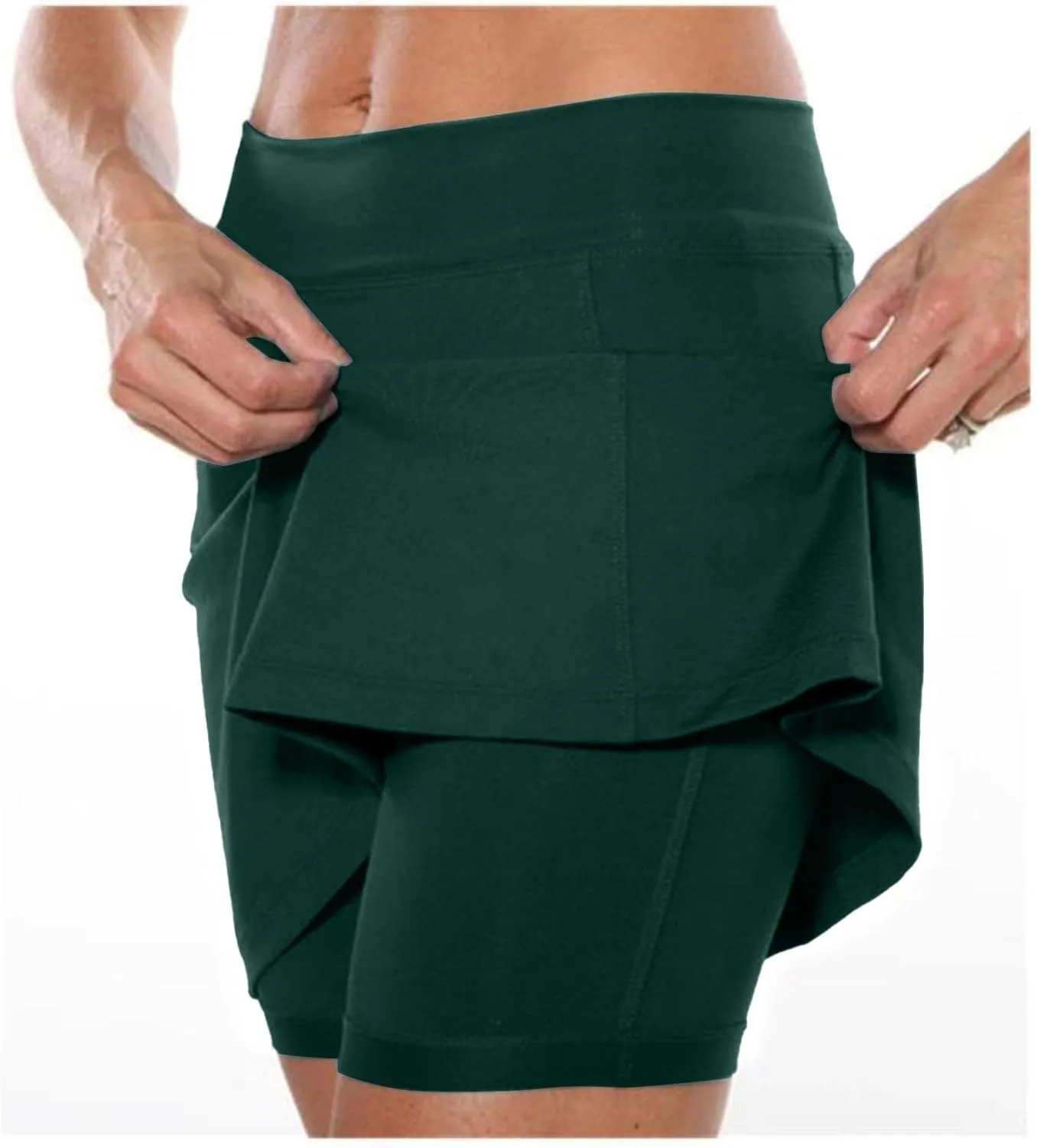 Cotton Linen Capri Pants for Women Casual Summer New Dress Shorts Skirts Lightweight High Waist Yoga Pants Leggings
