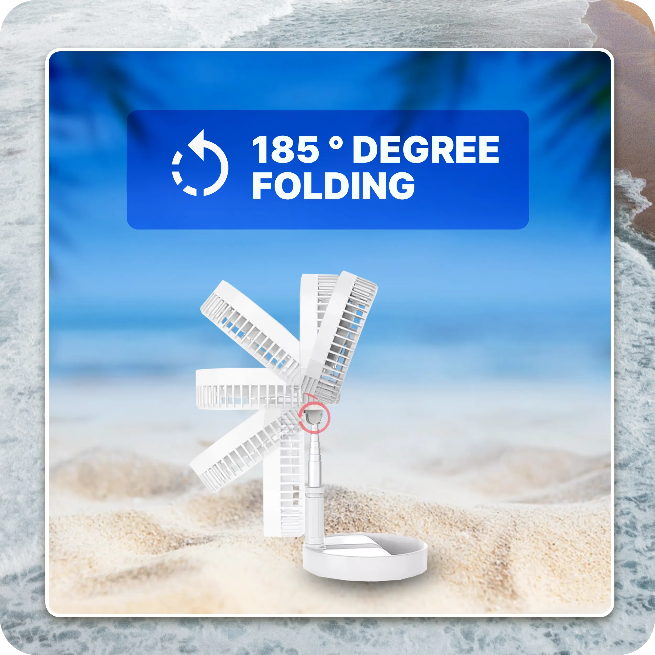 Cruise Essentials Portable Fan wall plug Bundle