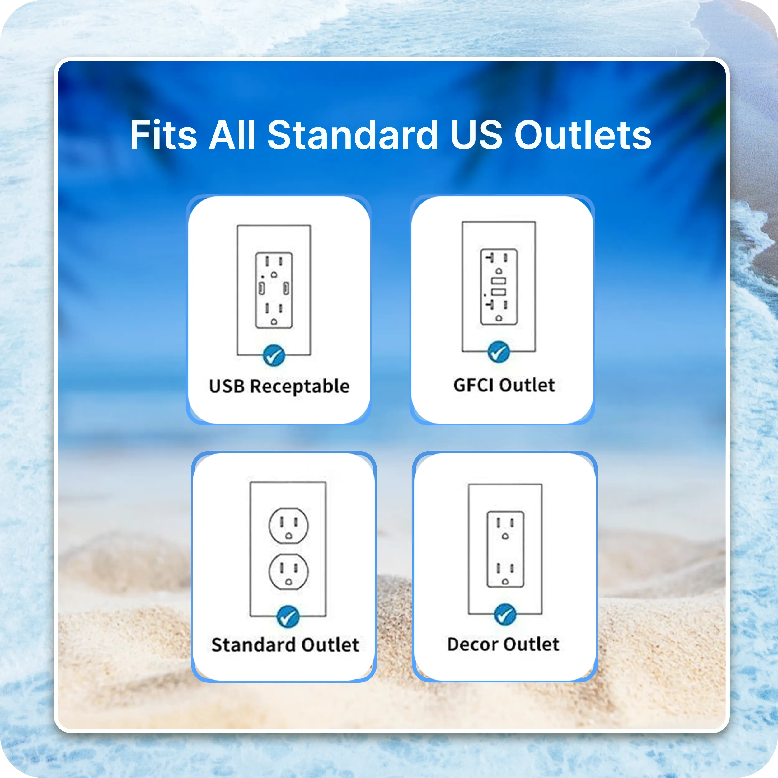 Cruise Essentials Portable Fan wall plug Bundle