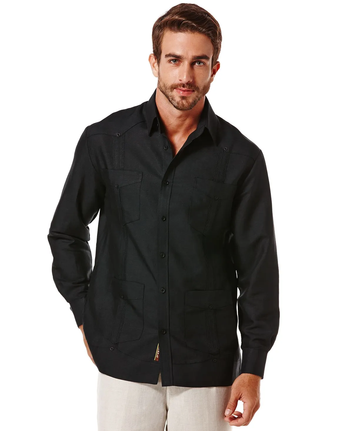 Cubavera 100% Linen Long Sleeve Guayabera Shirt