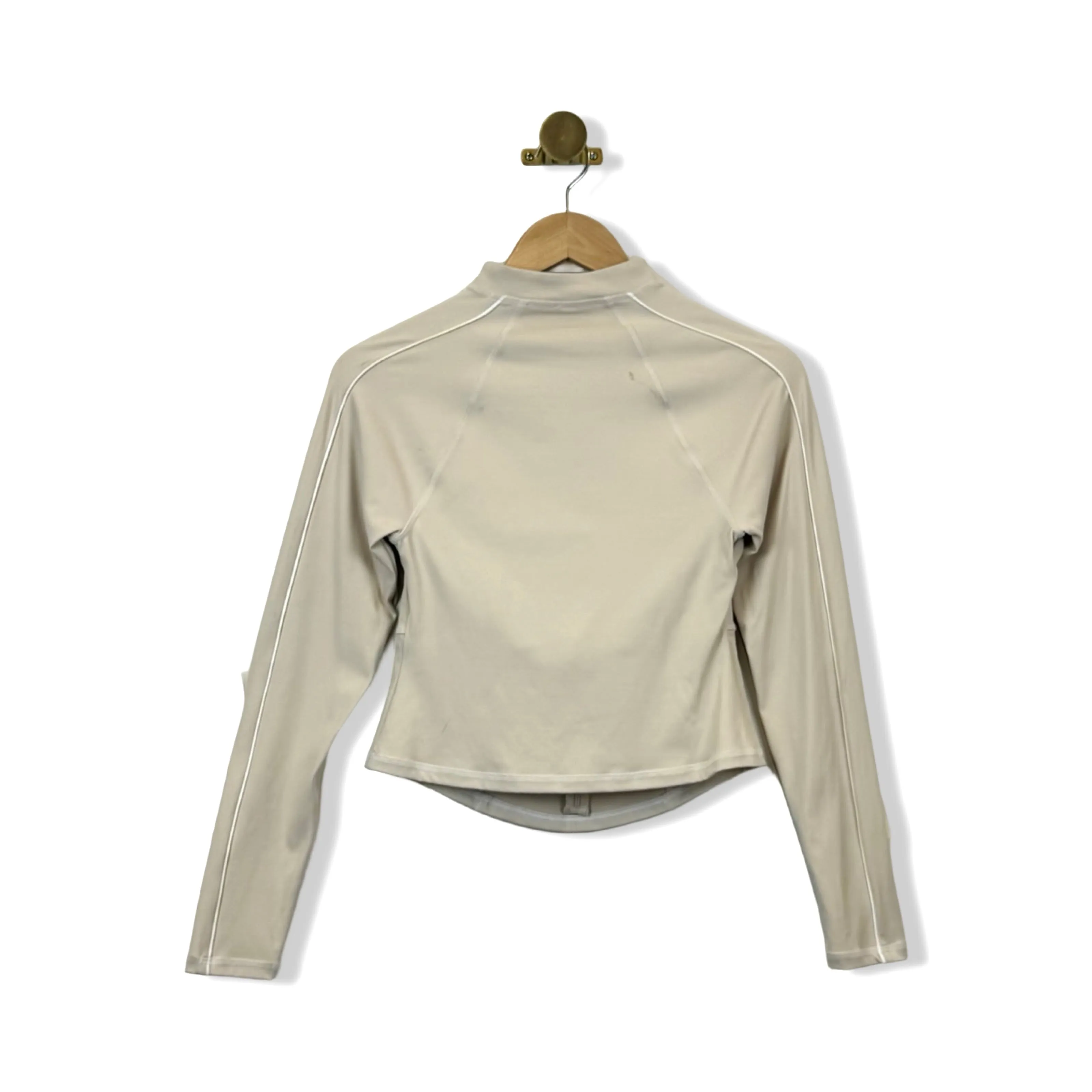 Décor Mockneck Long Sleeve Crop Top