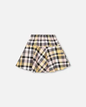 Deux Par Deux girls plaid mini skirt