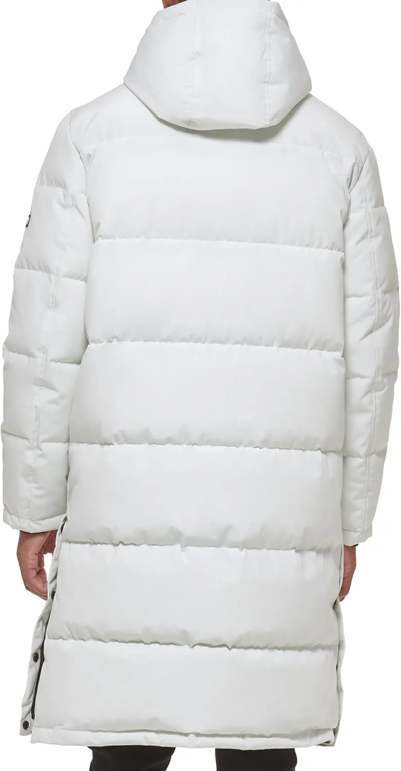 DKNY Arctic Cloth Hooded Extra Long Parka Jacket