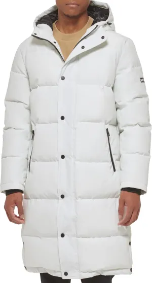DKNY Arctic Cloth Hooded Extra Long Parka Jacket