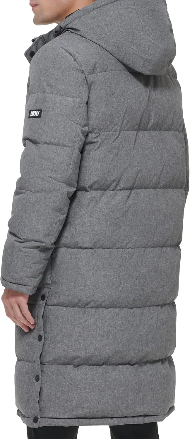 DKNY Arctic Cloth Hooded Extra Long Parka Jacket