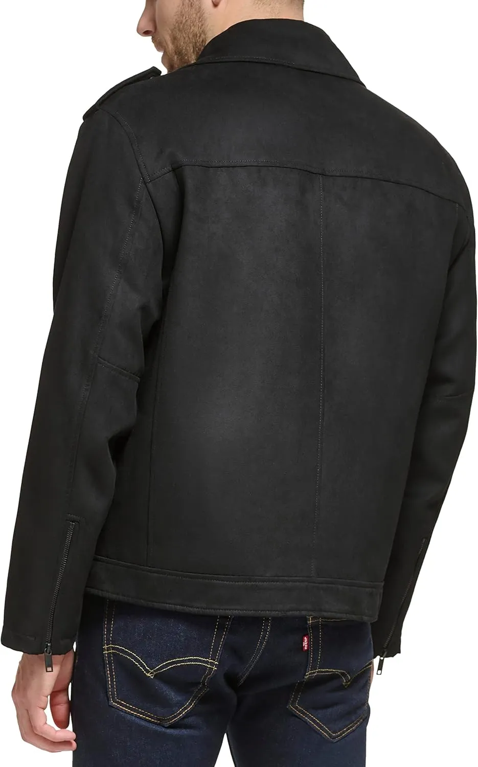 DKNY Men's Modern Motorcycle Jacket
