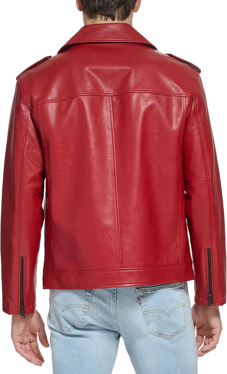 DKNY Men's Modern Motorcycle Jacket