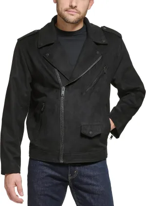 DKNY Men's Modern Motorcycle Jacket