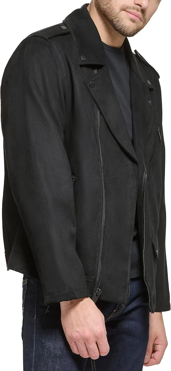 DKNY Men's Modern Motorcycle Jacket