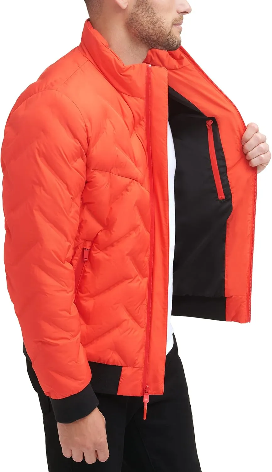 DKNY Men's Welded Quilted Bomber Jacket