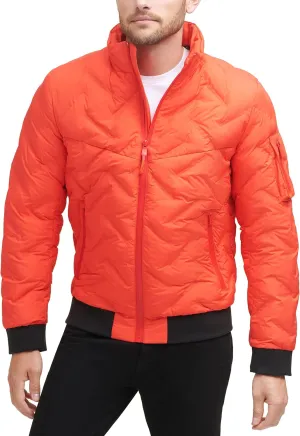 DKNY Men's Welded Quilted Bomber Jacket