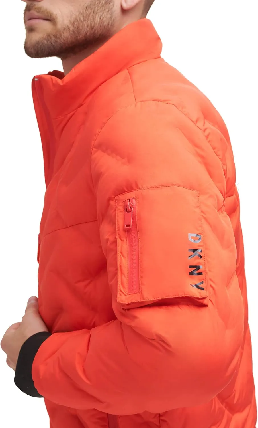 DKNY Men's Welded Quilted Bomber Jacket