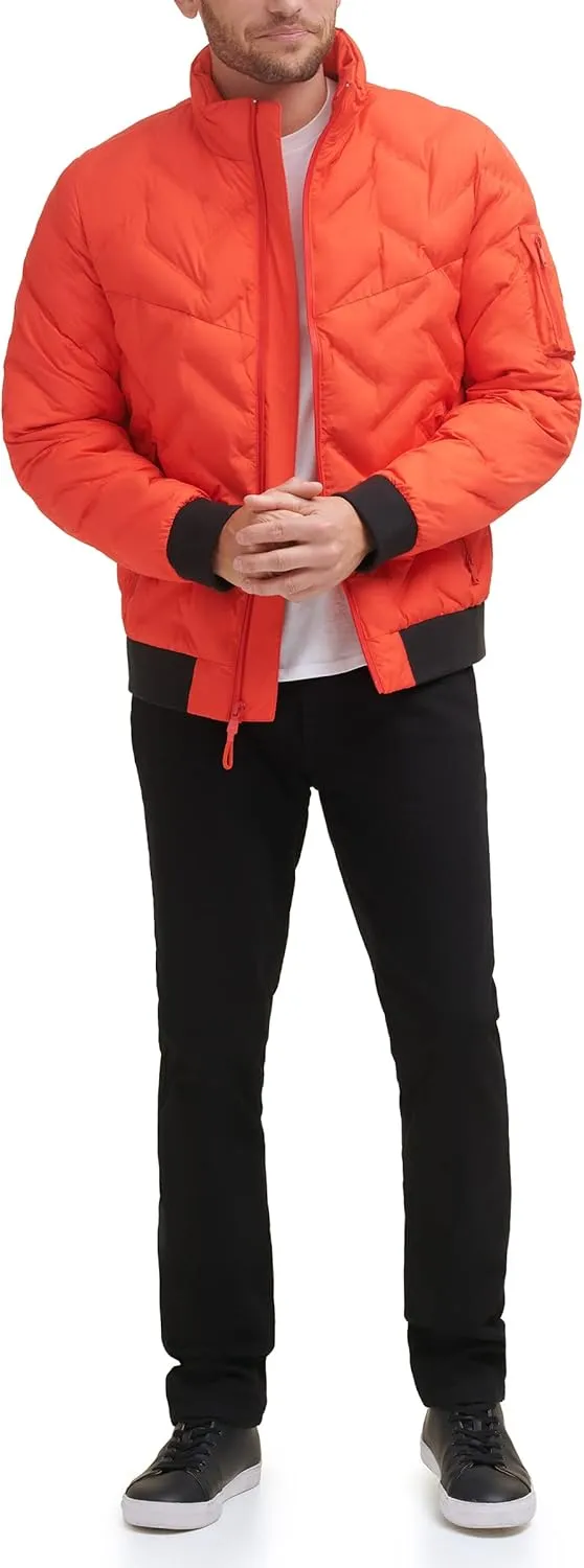 DKNY Men's Welded Quilted Bomber Jacket
