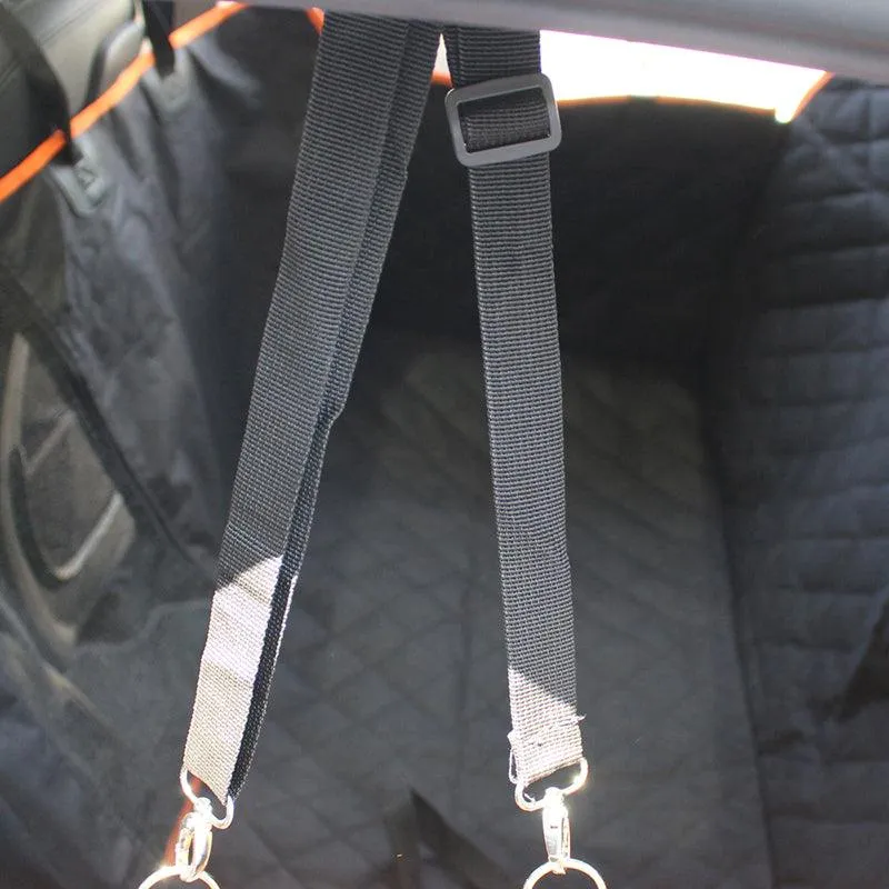 Dog's Contrast Trim Car Seat Cover