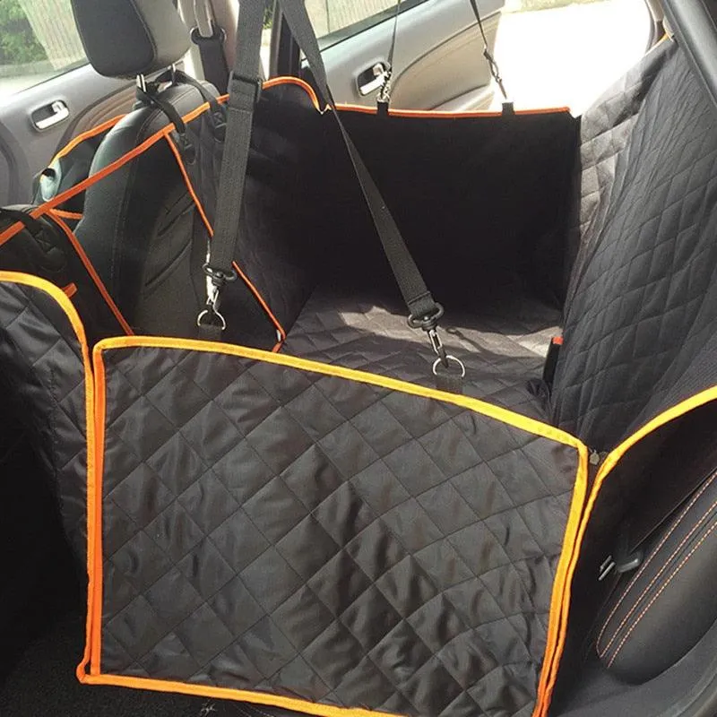 Dog's Contrast Trim Car Seat Cover