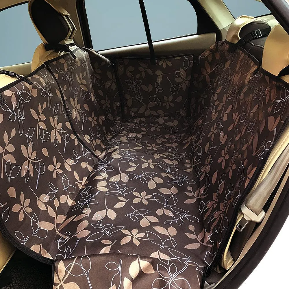 Dog's Printed Oxford Car Seat Cover