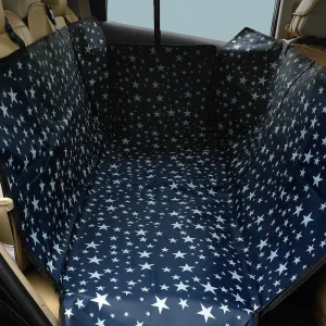 Dog's Printed Oxford Car Seat Cover