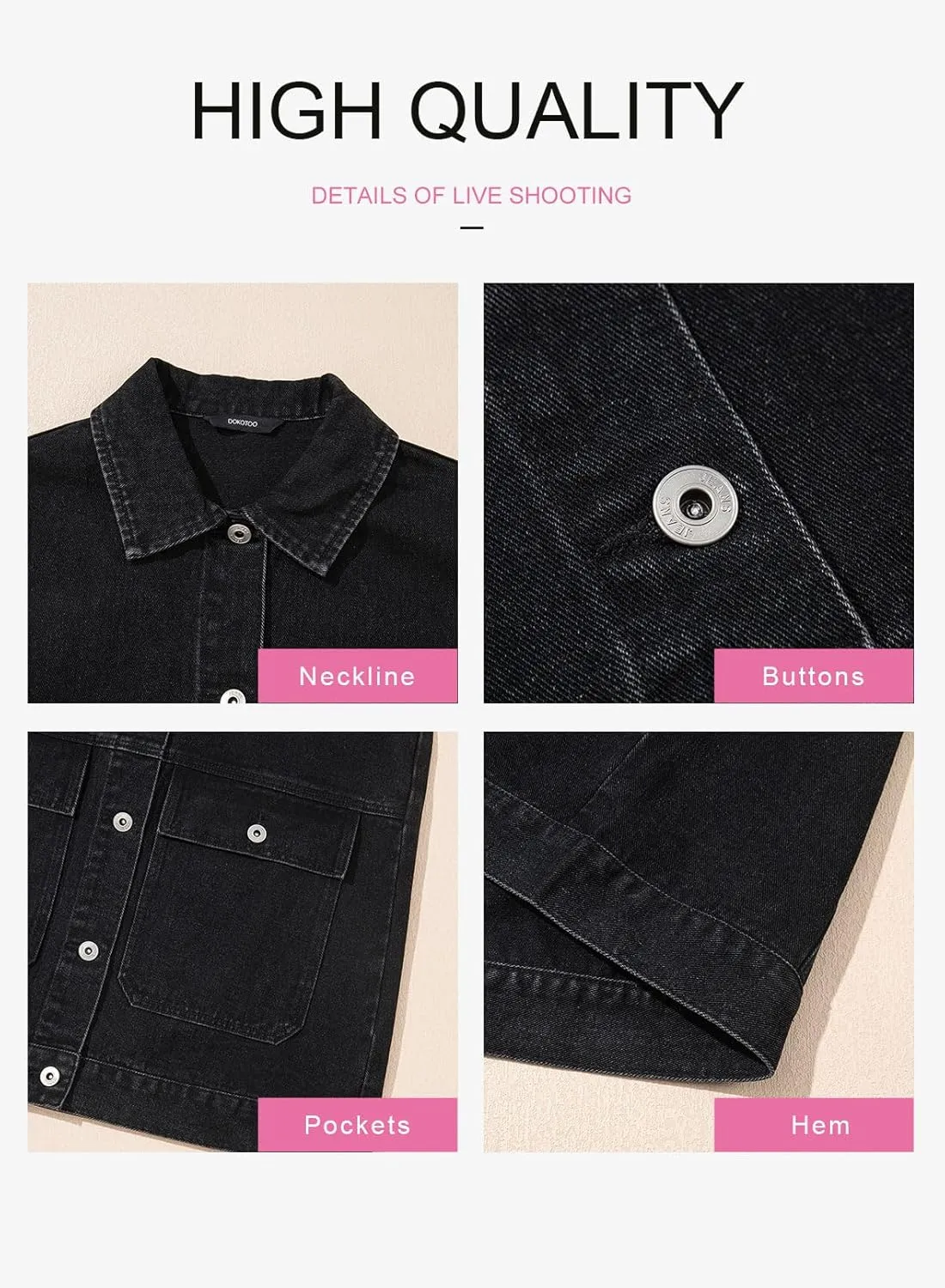 Dokotoo Womens Fashion 2025 Casual Denim Vest Oversized Mid Long Jean Vest Sleeveless Jean Jacket Shacket with Pockets