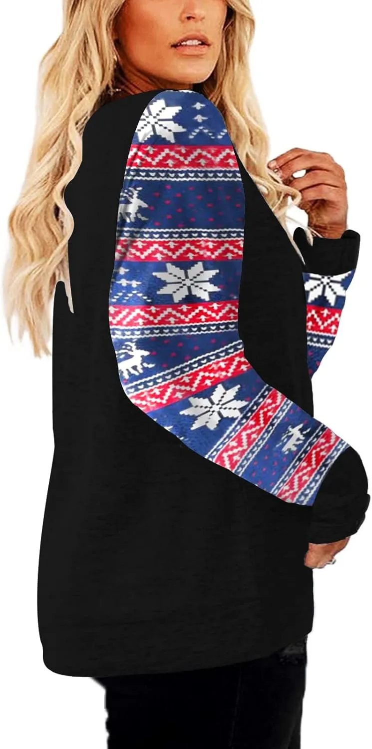 DOLNINE Plus Size Sweatshirts for Women Long Sleeve Oversized Tunic Tops