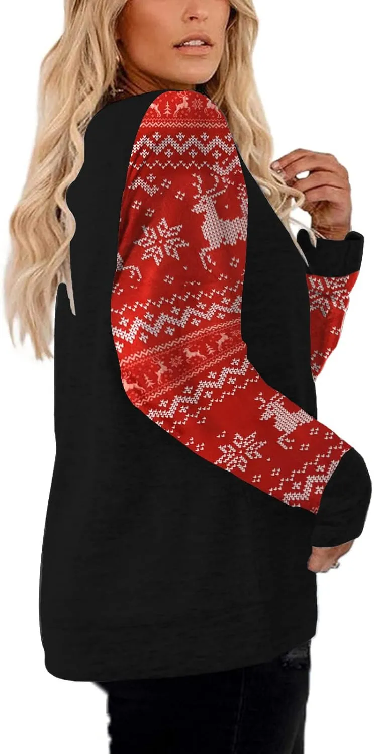 DOLNINE Plus Size Sweatshirts for Women Long Sleeve Oversized Tunic Tops