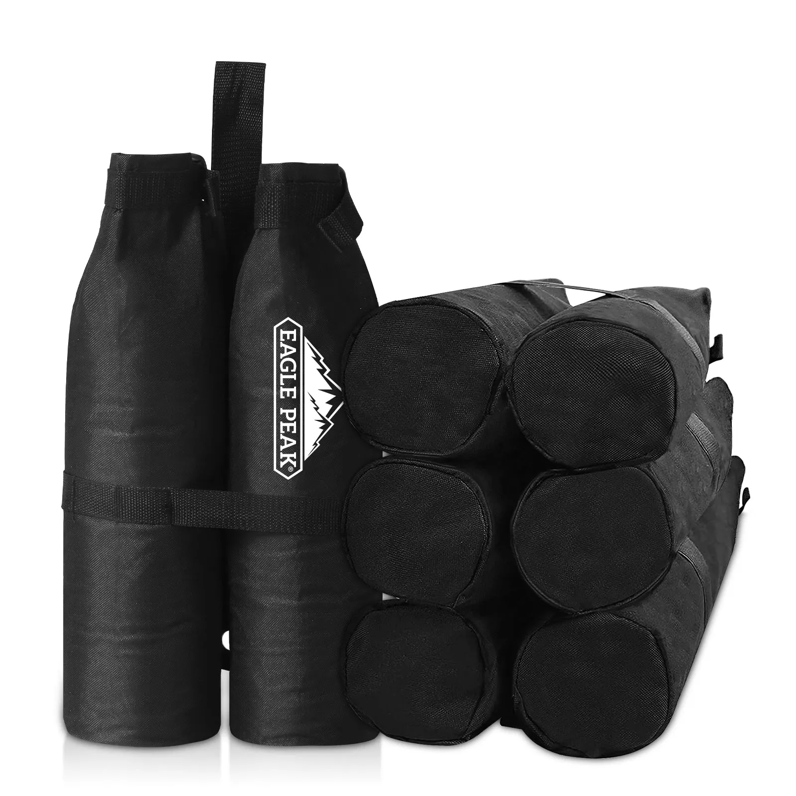EAGLE PEAK Heavy-Duty Canopy and Tent Weight Bags, Set of 4, Hold Up to 30lbs Per Sand Bag (Sand Not Included)