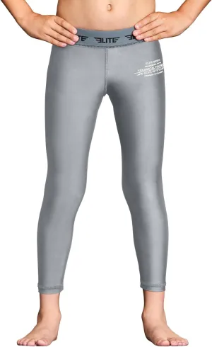 Elite Sports Youth Boys Kids Athletic Compression Pants Legging Spat Tight Base Layer BJJ Basketball Soccer Sports Training